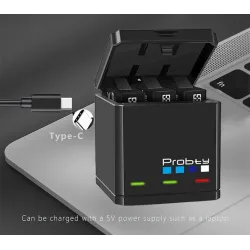 1680mAh Li-Ion Akku - mit Ladegerät - für GoPro Hero 5 / 6 / 7