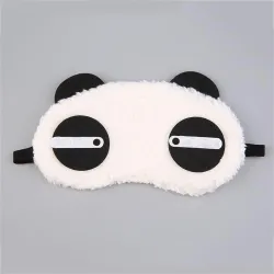 Panda Schlafmaske - Augenmaske - weiche Baumwolle