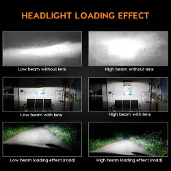 Zdatt LED-Leuchten - H1 H4 H7 H8 H9 H11 HB3 9005 9006 - Autolampen - 12000LM 100W 6000K 12V