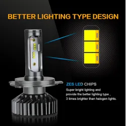 Zdatt LED lights - H1 H4 H7 H8 H9 H11 HB3 9005 9006 - car light bulbs - 12000LM 100W 6000K 12VH1