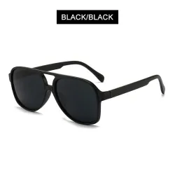 Übergroße Retro-Sonnenbrille - polarisiert - Pilotenstil - Unisex