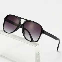 Übergroße Retro-Sonnenbrille - polarisiert - Pilotenstil - Unisex