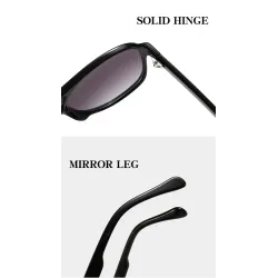 Übergroße Retro-Sonnenbrille - polarisiert - Pilotenstil - Unisex