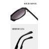 Übergroße Retro-Sonnenbrille - polarisiert - Pilotenstil - Unisex