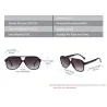 Übergroße Retro-Sonnenbrille - polarisiert - Pilotenstil - Unisex