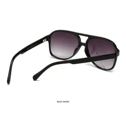 Übergroße Retro-Sonnenbrille - polarisiert - Pilotenstil - Unisex