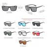 Klassische eckige Sonnenbrille – polarisiert – UV400 – Unisex