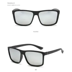Klassische eckige Sonnenbrille – polarisiert – UV400 – Unisex