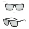 Klassische eckige Sonnenbrille – polarisiert – UV400 – Unisex