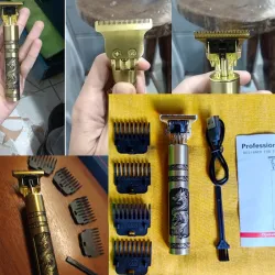 Elektrischer Haarschneider - Rasierer - USB - Buddha-/Drachen-Design
