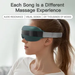 4D Smart Eye Massagegerät - Musik - Rhythmus - Vibration - Entspannung - Akupressur - Linderung von Müdigkeit / Augenringen
