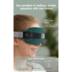 4D Smart Eye Massagegerät - Musik - Rhythmus - Vibration - Entspannung - Akupressur - Linderung von Müdigkeit / Augenringen