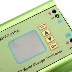 MPT-7210A - Aluminiumlegierung - MPPT-Solarpanel-Laderegler / LCD-Anzeige