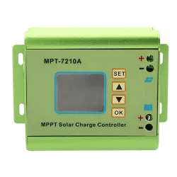 MPT-7210A - Aluminiumlegierung - MPPT-Solarpanel-Laderegler / LCD-Anzeige