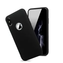 Weiche Silikonhülle - Candy Pudding - für iPhone - schwarz