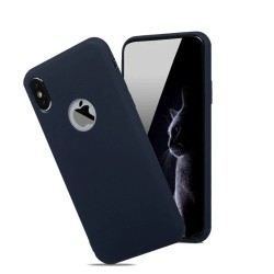 Soft silicone cover case - Candy Pudding - for iPhone - dark blueProtection