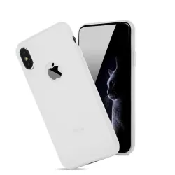 Weiche Silikonhülle - Candy Pudding - für iPhone - weiß
