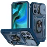 Protective cover case - camera lens cover - heavy duty bumper - 360 rotatable kickstand - for iPhoneProtection