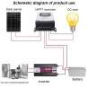 MPPT Solar charge - discharge controller - regulator - LCD touch screen - for 12V 24V 48V 60V 72V 96 batterySolar panel contr...
