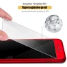 Luxury 360 Full Cover - mit Displayschutz aus gehärtetem Glas - für iPhone - blau