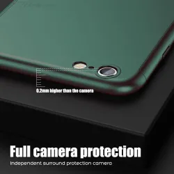 Luxury 360 full cover - with tempered glass screen protector - for iPhone - silverProtection