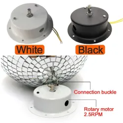 Rotationsmotor - für Spiegeldiscokugel - 10 cm
