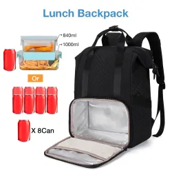 Travel / picnic backpack - insulated lunch storage - charging port - large capacityBackpacks