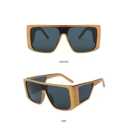 Quadratische Sonnenbrille – übergroß – UV400 – Unisex
