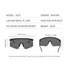 Übergroße Sportsonnenbrille - Unisex