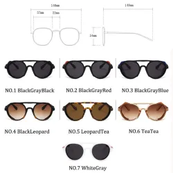 Sonnenbrille im Punk-Stil - mit Seitenabdeckung - UV400