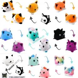Doppelseitiges Spielzeug – umkehrbar – Katze – Einhorn – Schildkröte