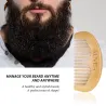 Bartpflegeset - Creme - Öl - Shampoo - Kamm - Bürste - mit Aufbewahrungsbox - 5-tlg