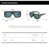 Große quadratische Sonnenbrille im Retro-/Punk-Stil