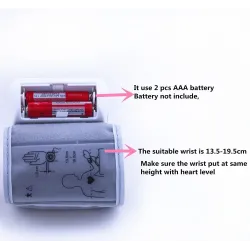 Electronic wrist blood pressure monitor - LCD digital monitorBlood pressure meters