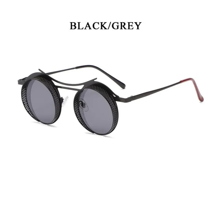 Steampunk round sunglasses - metal frame - unisexSunglasses