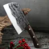 Küchenmesser aus Kohlenstoffstahl - Metzger- / Küchenmesser - geschmolzenes Design