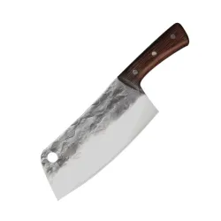 Küchenmesser aus Kohlenstoffstahl - Metzger- / Küchenmesser - geschmolzenes Design