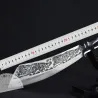 9.3 inch chopping knife - kitchen - hunting - wood cutter - handmade forged steel - tiger designSteel