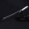 9.3 inch chopping knife - kitchen - hunting - wood cutter - handmade forged steel - tiger designSteel