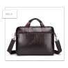 Business shoulder bag - genuine leather - large capacityBags