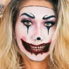 Temporäres Halloween-Tattoo - wasserfester Aufkleber - Clown-Mund - 12 Stück