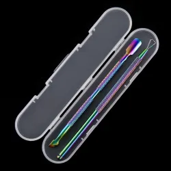 Nail cuticle pusher - dead skin remover - double sided cutter - for manicure / pedicure - setClippers & Trimmers