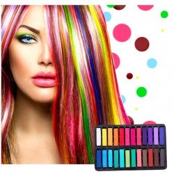 Temporary hair dye - chalk - hair crayon - 24 coloursHair dye
