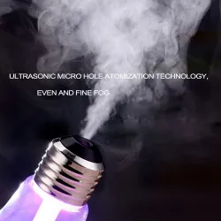 Luftbefeuchter in Kolbenform - Ultraschalldiffusor - LED - 400ml