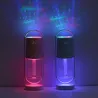 Ultraschall-Luftbefeuchter - 360-Grad-Rotations-Nebelspray - mit LED - 200 ml