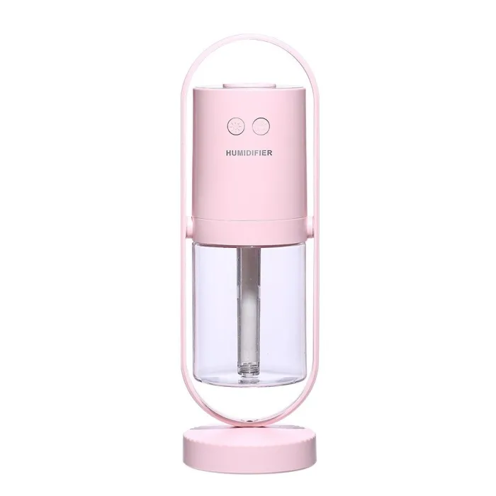 Ultrasonic air humidifier - 360 degree rotation mist spray - with LED - 200 mlHumidifiers