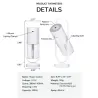 Ultraschall-Luftbefeuchter - 360-Grad-Rotations-Nebelspray - mit LED - 200 ml