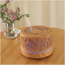 Ultrasonic air humidifier - essential oils diffuser - colorful LED - with remote control - 700 mlHumidifiers