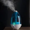 Ultraschall-Luftbefeuchter – Diffusor für ätherische Öle – Doppelnebelzerstäuber – mit LED – 4 L