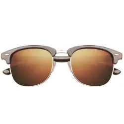 Klassische polarisierte Sonnenbrille – Halbmetallrahmen – Unisex